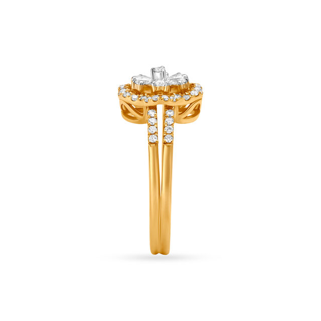 Ornate Floral Finger Ring