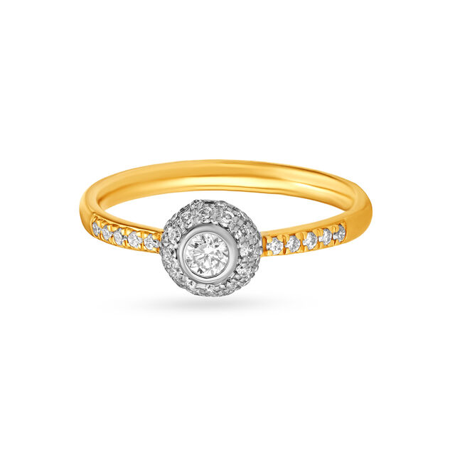 Half Eternity Diamond Finger Ring,,hi-res