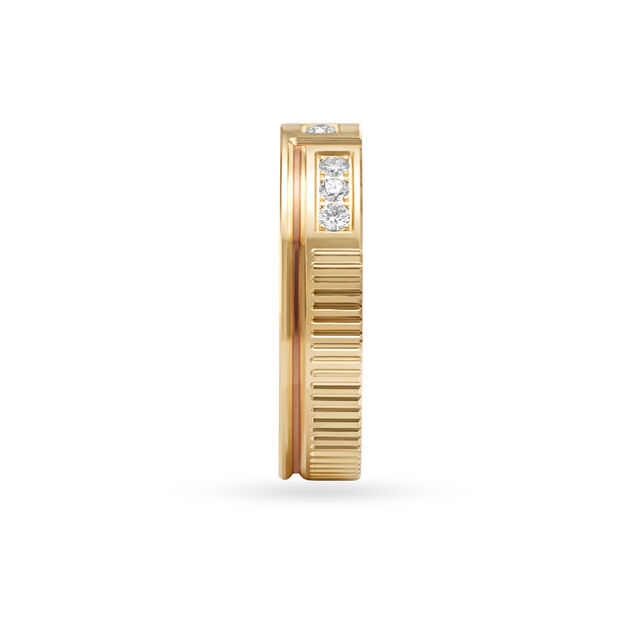 Sleek Gold Diamond Finger Band,,hi-res