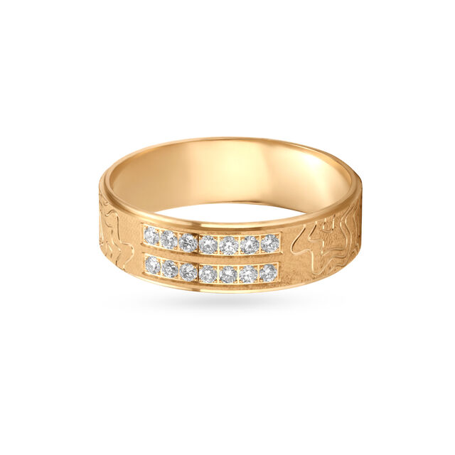 Unique Diamond Finger Band