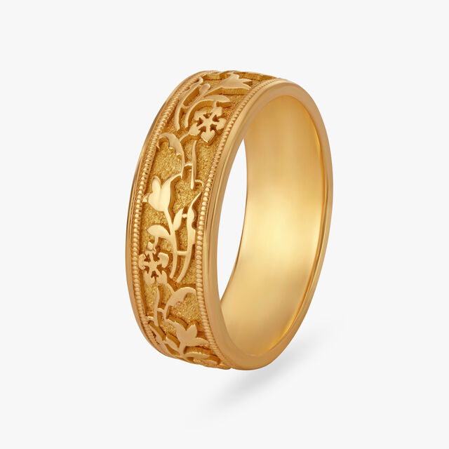 Vintage Bloom Gold Ring