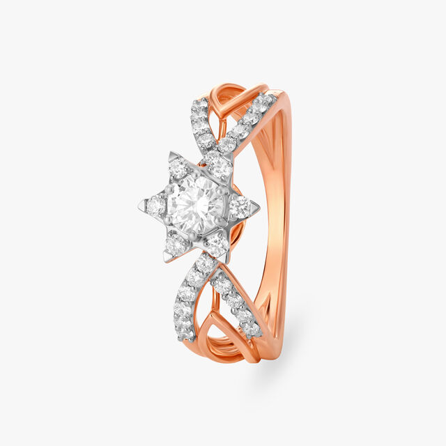 Stellar Spark Diamond Finger Ring