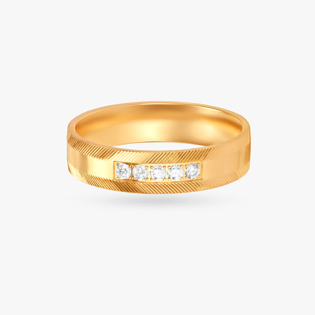 Edgy Floral Diamond Ring,,hi-res