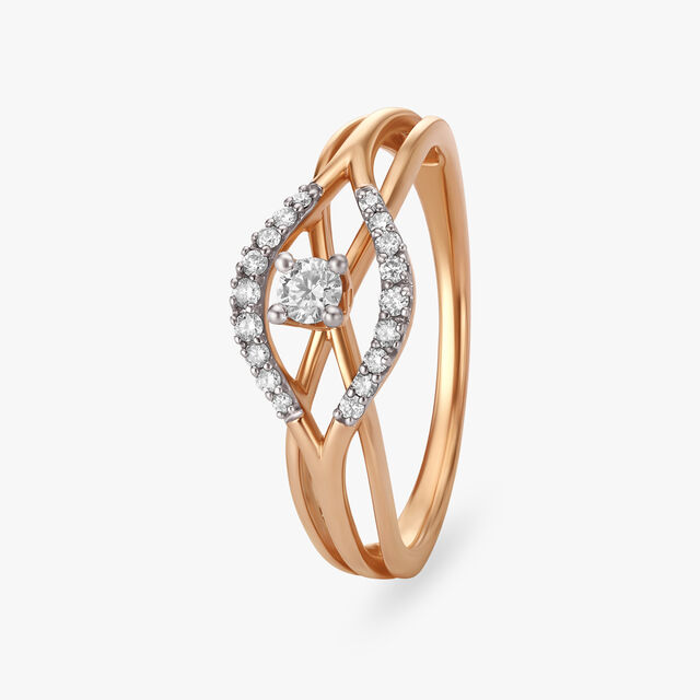 Radiant-Twist Diamond Finger Ring