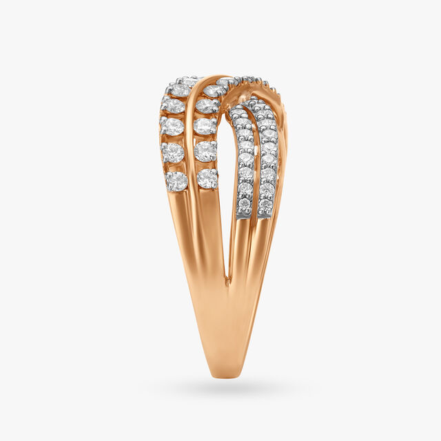 Graceful Swirls Diamond Ring