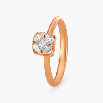 Radiant Halo Diamond Finger Ring