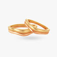 Dual Patterned Gold Finger Ring 2
