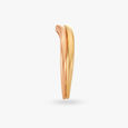 Dual Patterned Gold Finger Ring 8