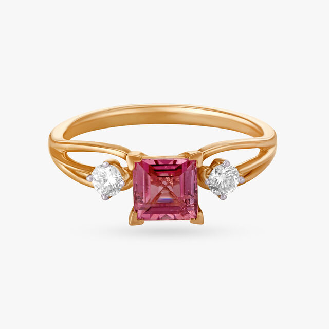 Lovely Tourmaline and Diamond Ring,,hi-res
