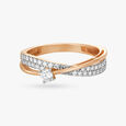 Ethereal Crossover Diamond Ring 4