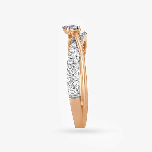 Ethereal Crossover Diamond Ring 5