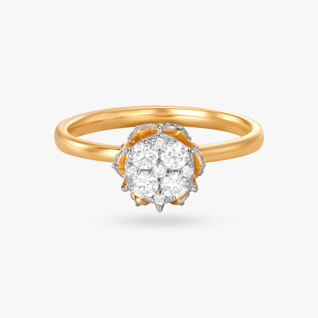 Crown Diamond Finger Ring