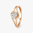 Curved Diamond Finger Ring 