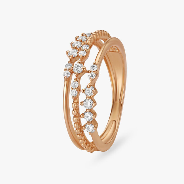 Stacked Diamond Finger Ring 