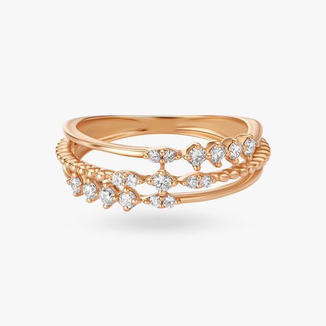Stacked Diamond Finger Ring 2