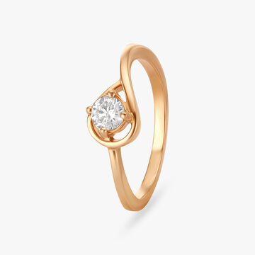 Modernist Diamond Finger Ring