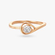 Modernist Diamond Finger Ring 2