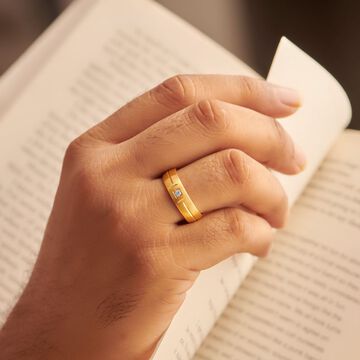 Bold Diamond Finger Ring for Men