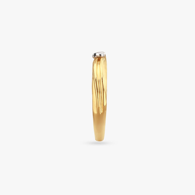 Ribbon Twist Gold Finger Ring 3