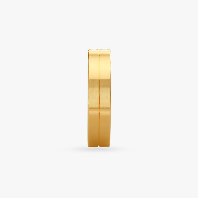 Refined Edge Diamond Finger Ring For Men