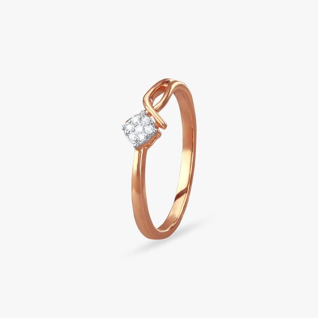 Subtle Sparkle Solitaire Diamond Finger Ring 