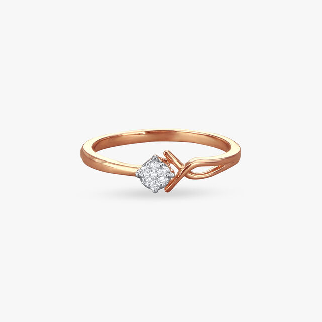 Subtle Sparkle Solitaire Diamond Finger Ring 2