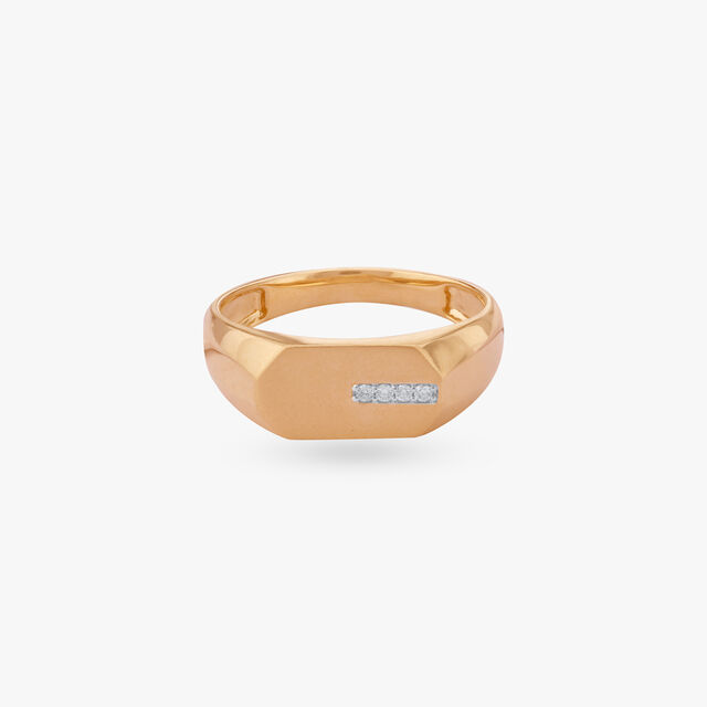 Sleek Octet Diamond Ring for Men