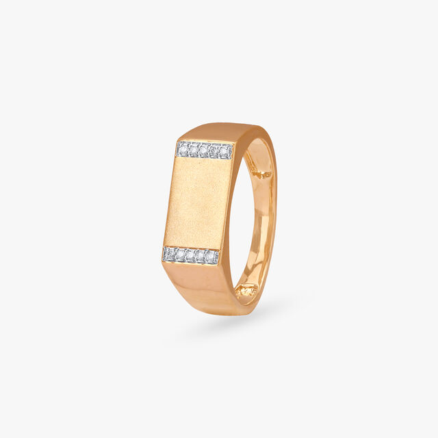 Twin Trail Diamond Ring for Men