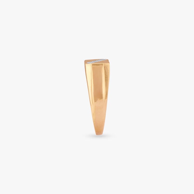 Diagonal Dash Diamond Ring for Men