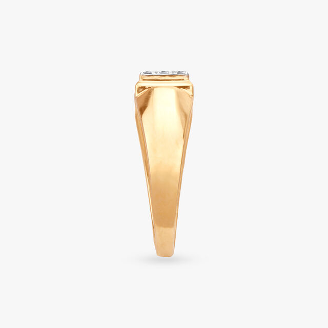 Bold Precision Diamond Finger Ring for Men