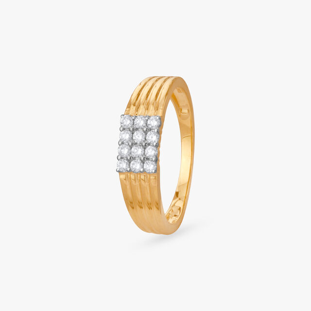 Radiant Facets Diamond Finger Ring for Men