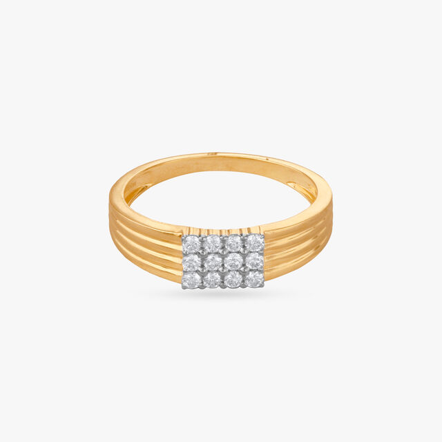 Radiant Facets Diamond Finger Ring for Men