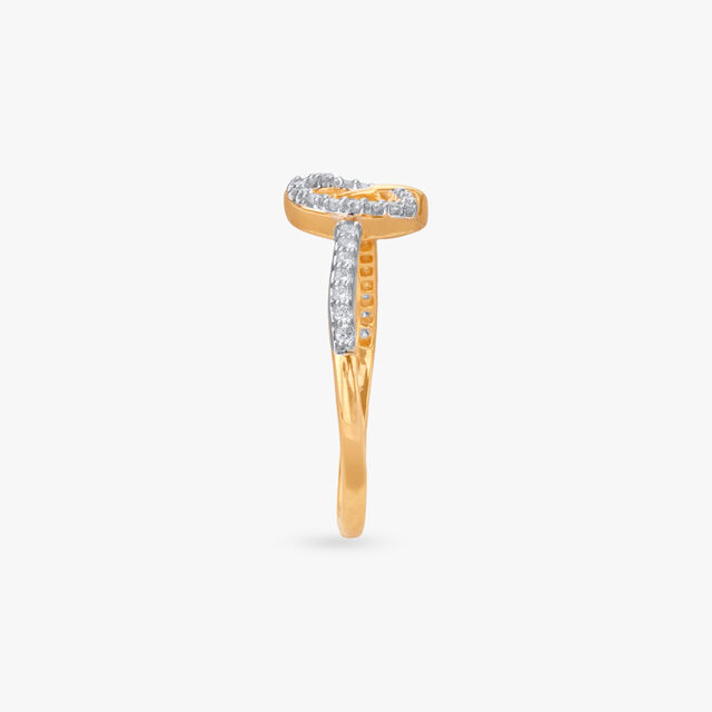 Charming Duo Diamond Finger Ring