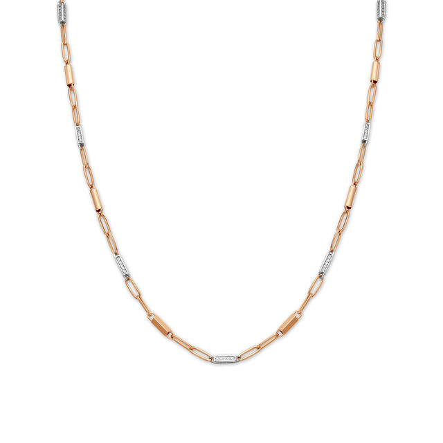 Suave Link Dual Tone Gold Chain For Men 