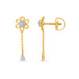 Floral Long Drop Earrings for Kids,,hi-res 2