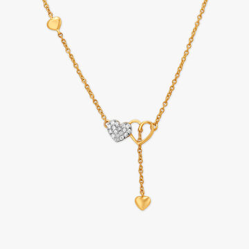 Family Hearts Pendant with Chain for Kids