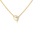 Dolphin Diamond Pendant with Chain for Kids 