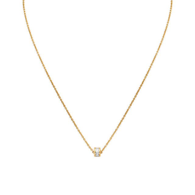 Wheel Motif Diamond Pendant with Chain for Kids,,hi-res 2