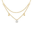 Enthralling Star Pattern Kids Diamond Necklace,,hi-res 