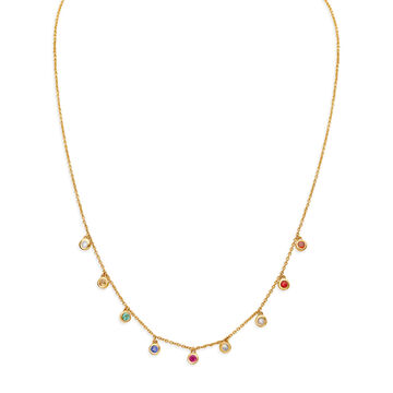 Emerald Gomad Pearl Ruby Sapphire Diamond Necklace