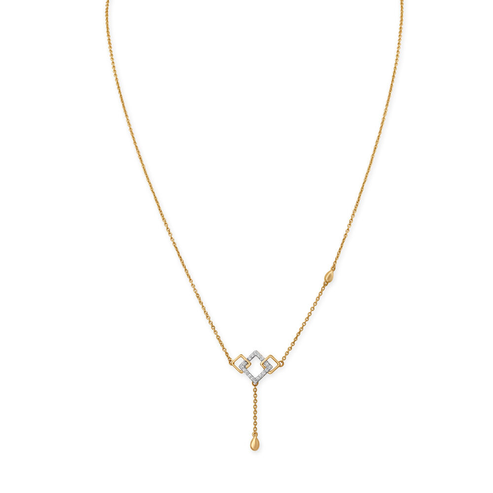 Buy Modish Rhombic Kids Diamond Necklace at Best Price Tanishq Singapore Online Store