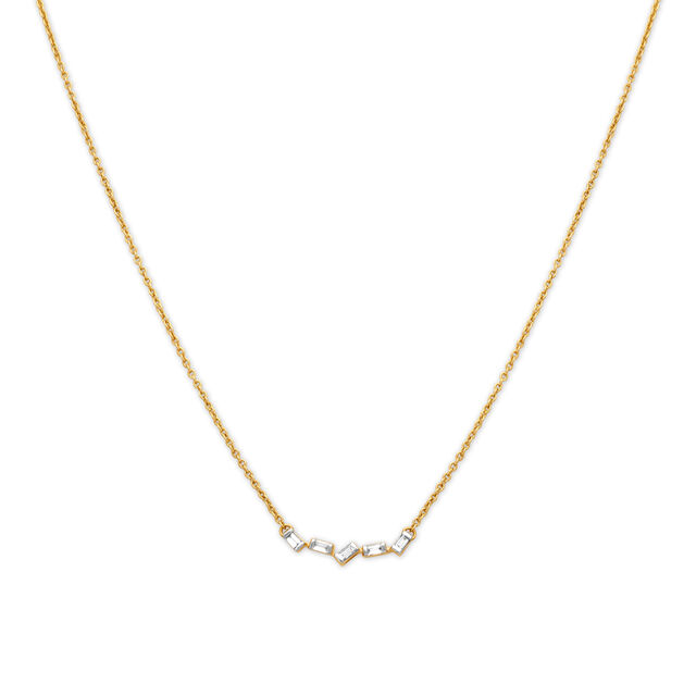 Elegant 5 Stone Kids Diamond Necklace for Kids