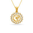 Magnificient Om Diamond Pendant,,hi-res 