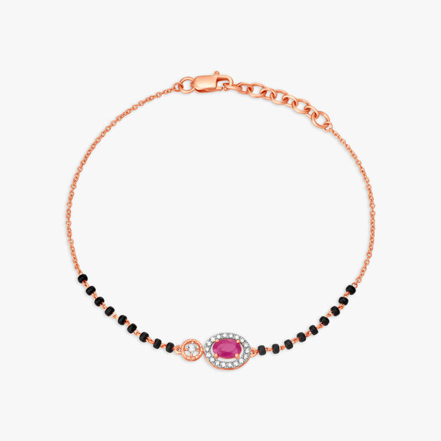 Charming Ruby and Diamond Mangalsutra Bracelet,,hi-res 