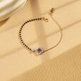 Regal Amethyst and Diamond Mangalsura Bracelet 