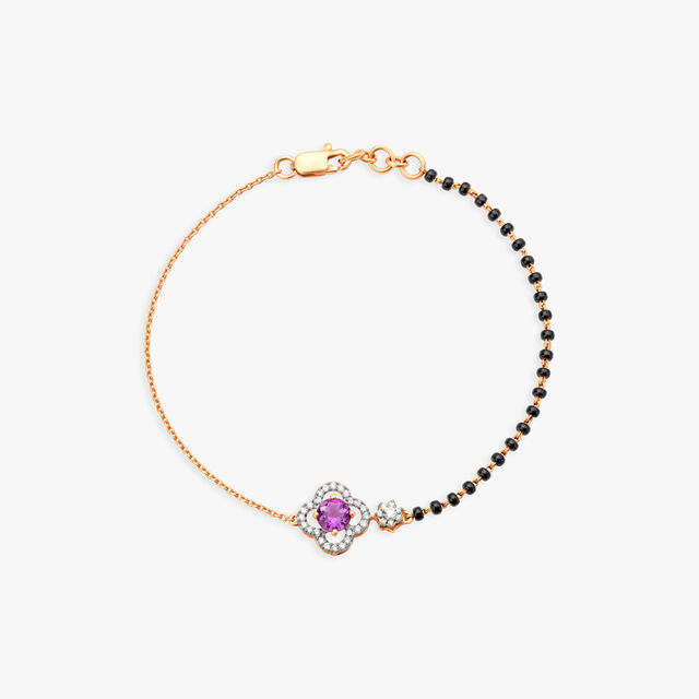 Regal Amethyst and Diamond Mangalsura Bracelet 3