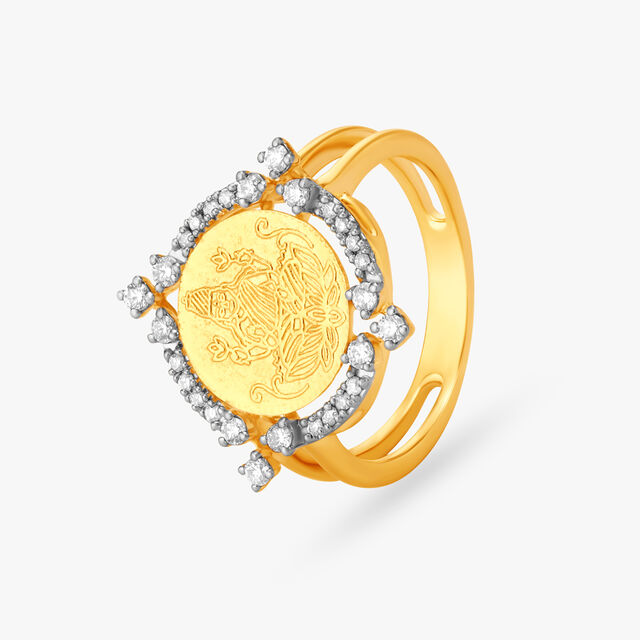 Devotional Diamond Signet Ring,,hi-res