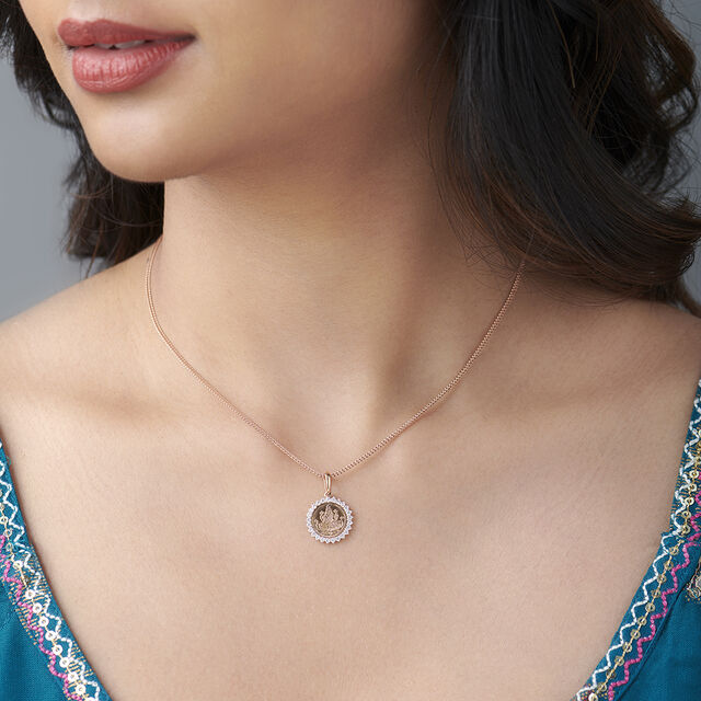 Powerful Diamond Om Pendant,,hi-res