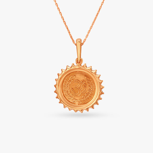 Powerful Diamond Om and Lakshmi Pendant 4