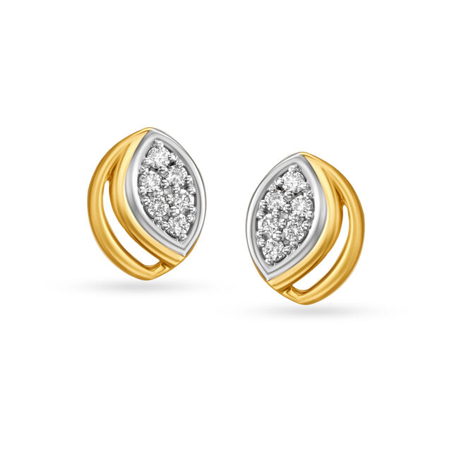 6 Stone Diamond Stud Earrings for Kids 